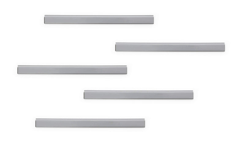 [Australia - AusPower] - DURABLE Self-Adhesive Simple Document Management DURAFIX Rail, Seamless Removal, Clean Appearance, Silver, 210 mm/8.3", 5-Pack (470623) 
