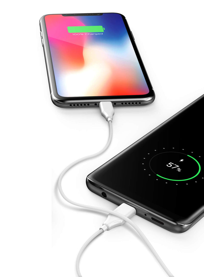 [Australia - AusPower] - Galvanox (Apple MFi Certified) iPhone Charger Cable (5ft) with 17W Power Adapter - Lightning to USB Charging Cord Plus Dual USB-Port Wall Plug (for iPhone 7/8/X/XR/XS/11/11 Pro/12/12/13 Mini/Pro Max) 
