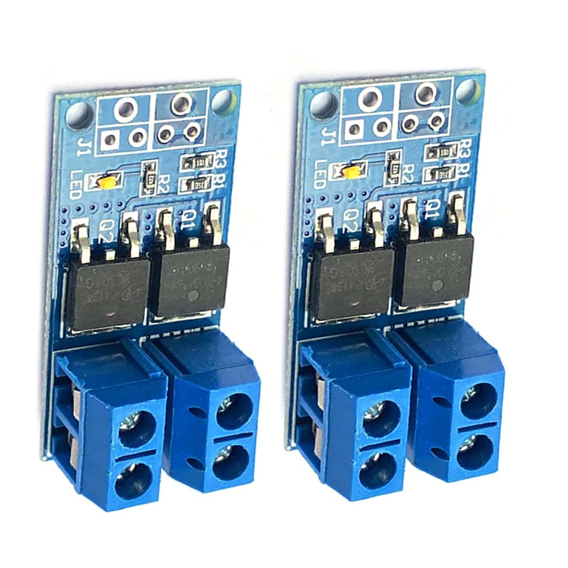 [Australia - AusPower] - Kiro&Seeu 5PCS DC 5V-36V 15A(Max 30A) 400W Dual High-Power MOSFET Trigger Switch Drive Module 0-20KHz PWM Adjustment Electronic Switch Control Board Motor Speed Control Lamp Brightness Control 