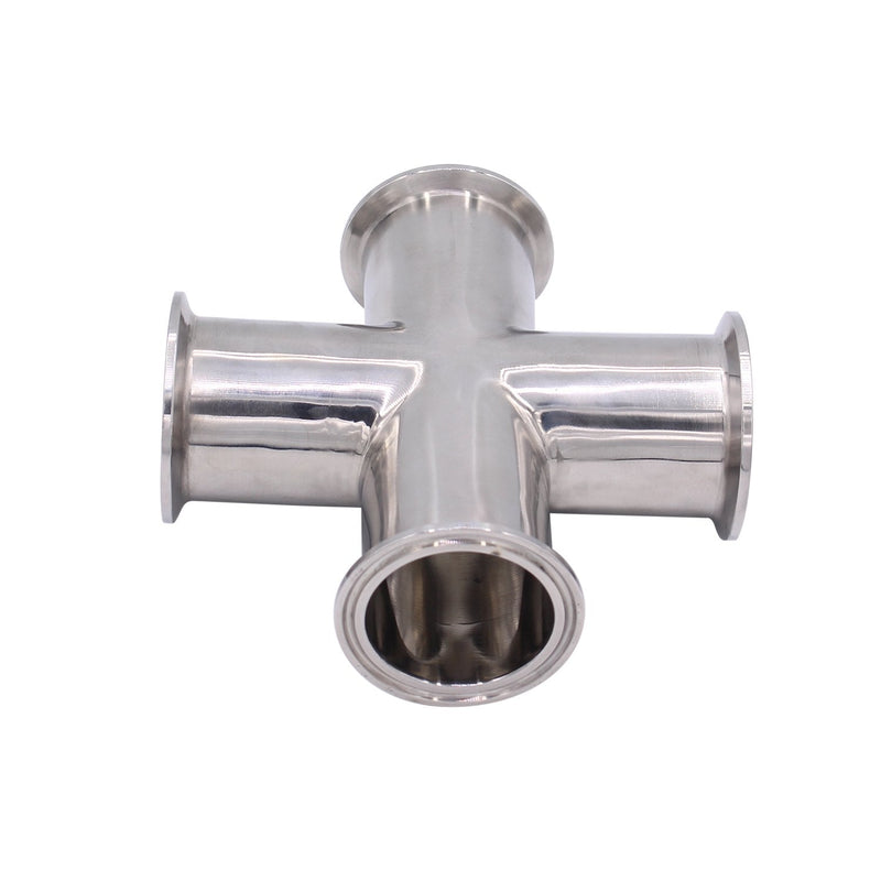 [Australia - AusPower] - DERNORD 4 Way Cross Clamp Fits 2" Tri-clamp Sanitary Fitting Stainless Steel 304, 51mm Pipe OD Pipe OD:51mm 