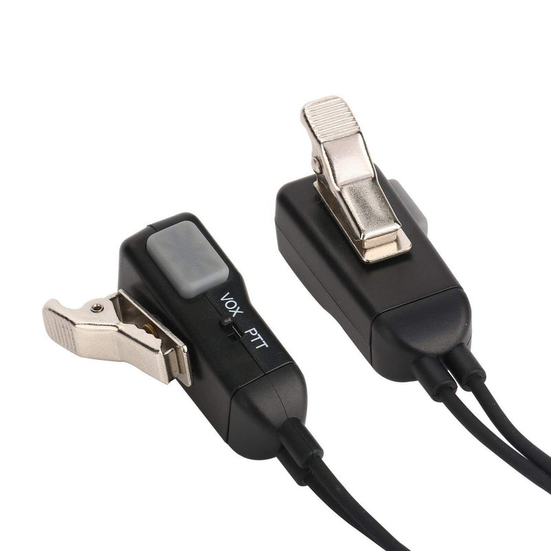 [Australia - AusPower] - Two Way Radio Headset Noise Canceling Transparent Security Earphones Works with Midland Walkie Talkie GMRS/FRS Radios with PTT/VOX – Pair (YC001) 