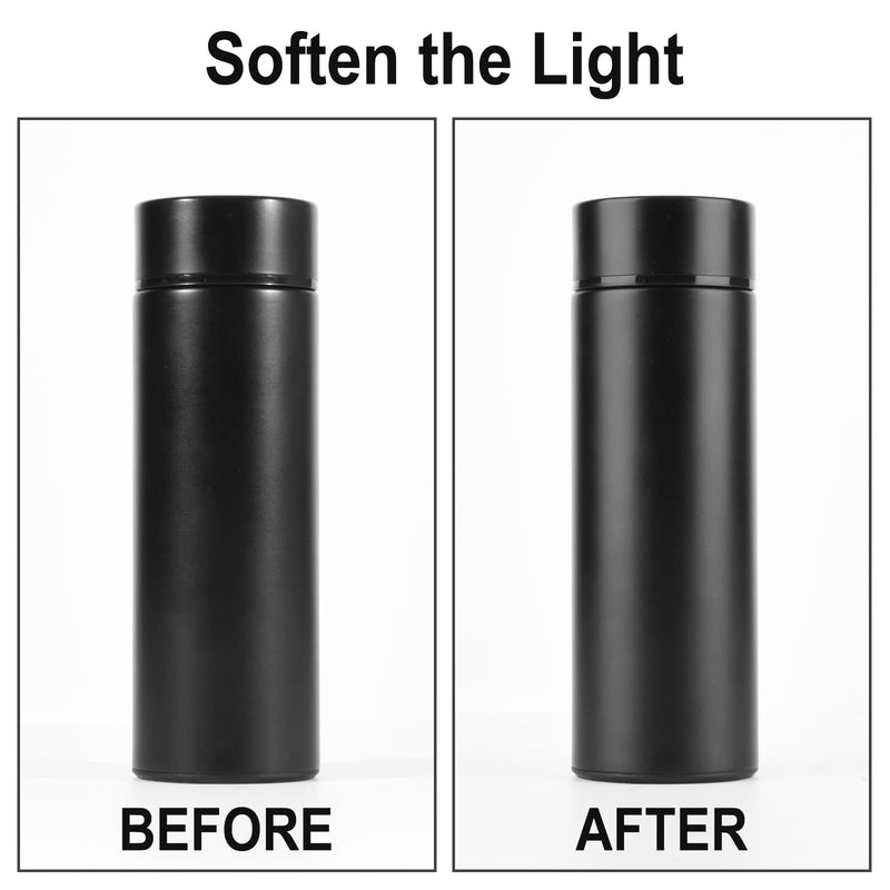 [Australia - AusPower] - Cosmos 2 Pack Photography Light Reflector Umbrella 20 Inch / 50cm Diameter White Translucent Soft Umbrella Photography Photo Video Studio Mini Lighting Diffuser for Portrait & Product Studio Shooting 