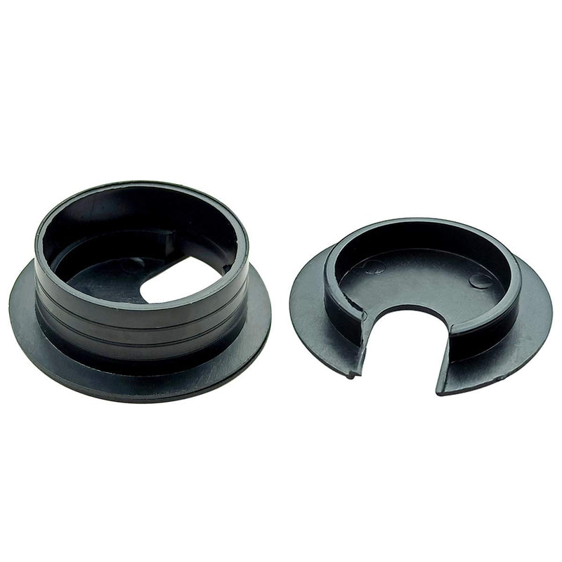 [Australia - AusPower] - 6pcs Desk Grommet 1-3/8 inch Plastic Wire Cord Cable Grommets Hole Cover for Office PC Desk Cable Cord Organizer (Black) Black 35mm/ 1-3/8 Inch Mounting Hole Diameter 