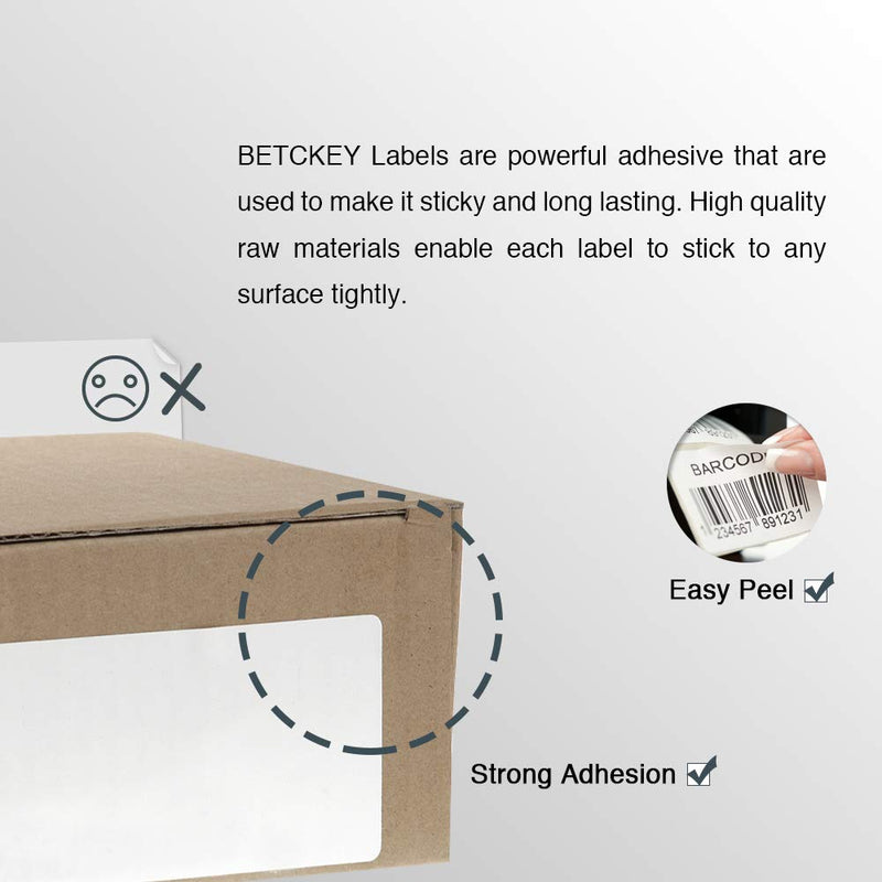 [Australia - AusPower] - BETCKEY - Compatible DYMO 30299 (3/8" x 3/4") Jewelry/Price Tag 2-up Barbell Replacement Labels - Compatible with DYMO Labelwriter 450, 4XL, 400, 330 & More[1 Rolls] 