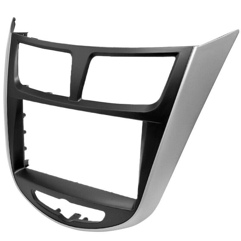 [Australia - AusPower] - Mhakrl Car Center Stereo Audio Radio DVD GPS Plate Panel Frame Fascias Replacement Fit For Hyundai i-25 Accent Solaris Verna 2010+, for DODGE Attitude 2011+ 2 Din Dash Trim Kit 