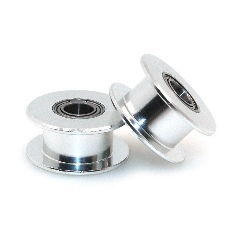 [Australia - AusPower] - 3Dman GT2 20 Toothless Bore 5mm Aluminum Timing Belt Idler Pulley for 6mm Width 3D Printers (10pcs) 20Toothless 5mm Bore 