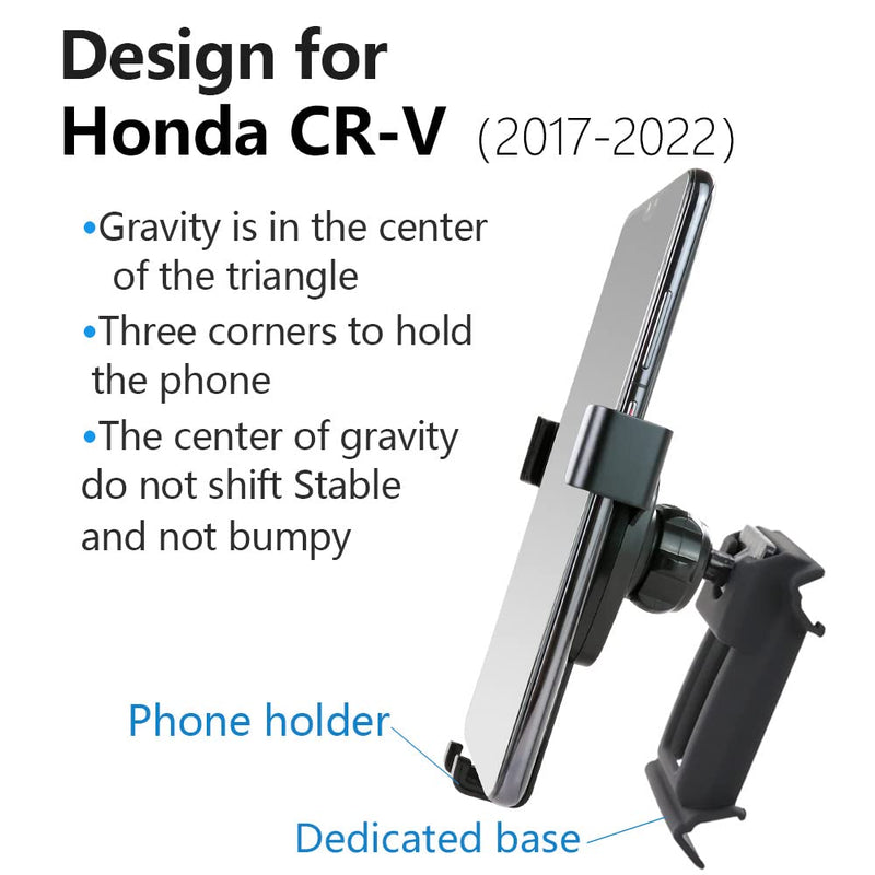 [Australia - AusPower] - LUNQIN Car Phone Holder for 2017-2022 Honda CR-V CRV SUV Auto Accessories Navigation Bracket Interior Decoration Mobile Cell Phone Mount 