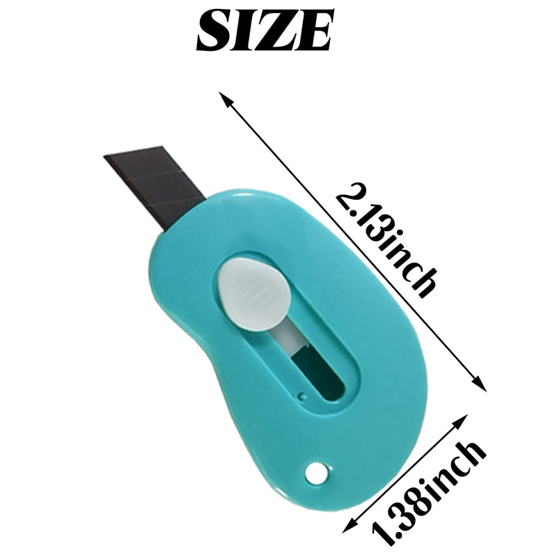 [Australia - AusPower] - YOOHUA 25PCS Mini Retractable Utility Knife Box Cutter Letter Opener, Random Color 