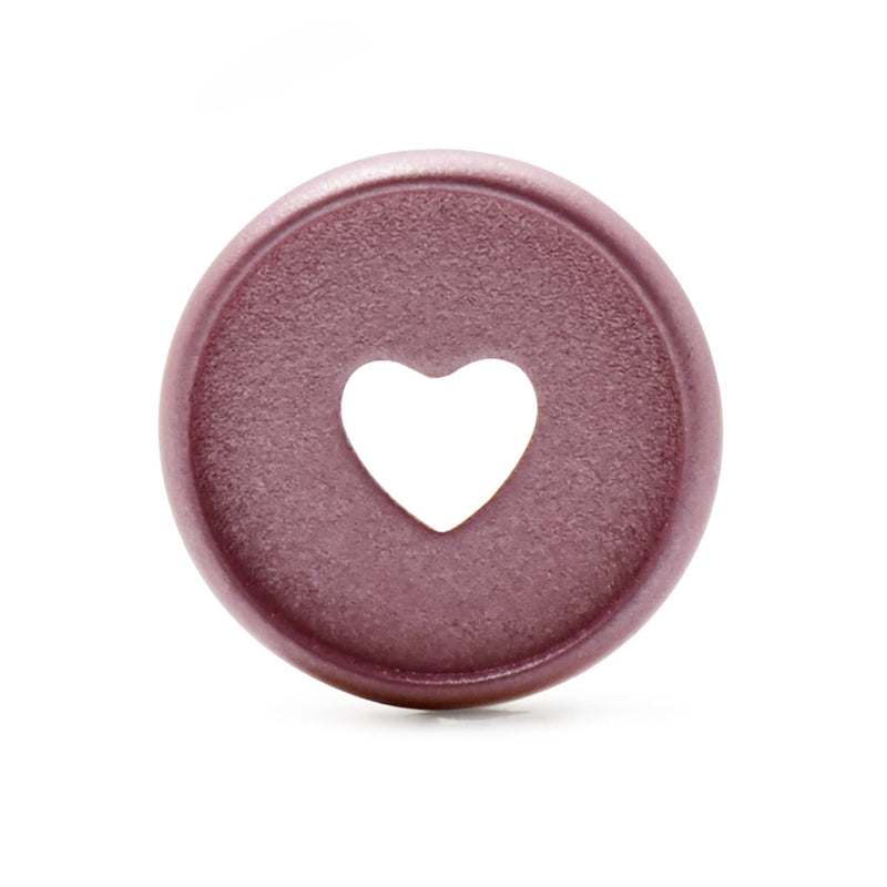 [Australia - AusPower] - 11 Pieces Heart Expansion Plastic Discs Multicolor Binding Discs for DIY Notebooks Planners (28mm/1.1 inches, Pink) 28mm/1.1 inches 