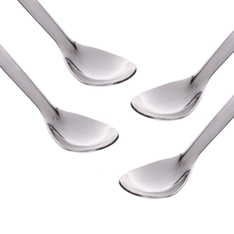 [Australia - AusPower] - Sunnyglade 10PCS 2 in 1 Stainless Steel Lab Spoon Spatula/Laboratory Sampling Spoon Mixing Spatula 