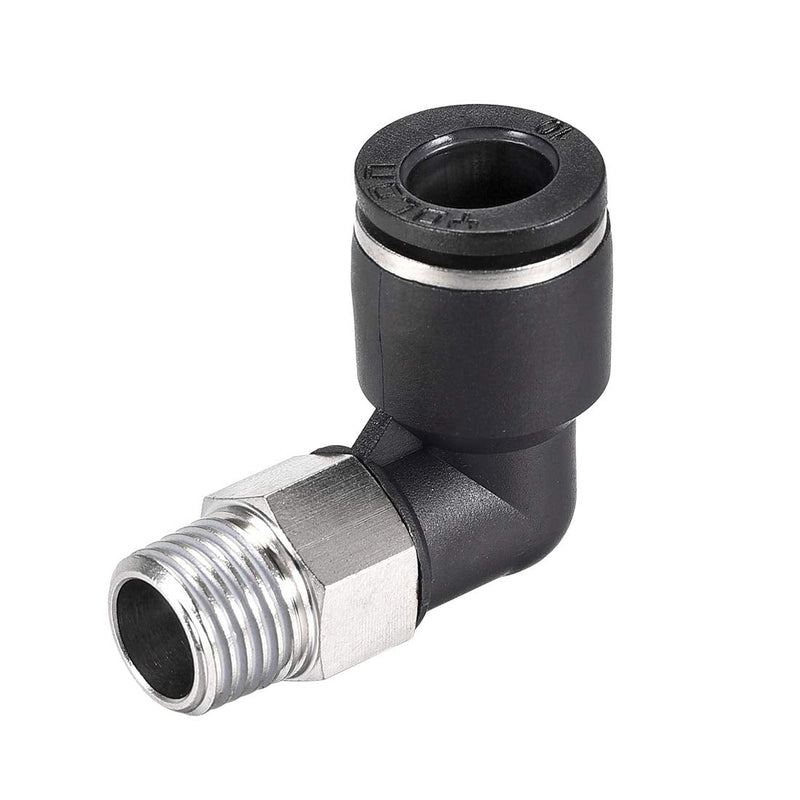 Uxcell Push To Connect Tube Fitting Male Elbow 10mm Tube Od X 1 4npt