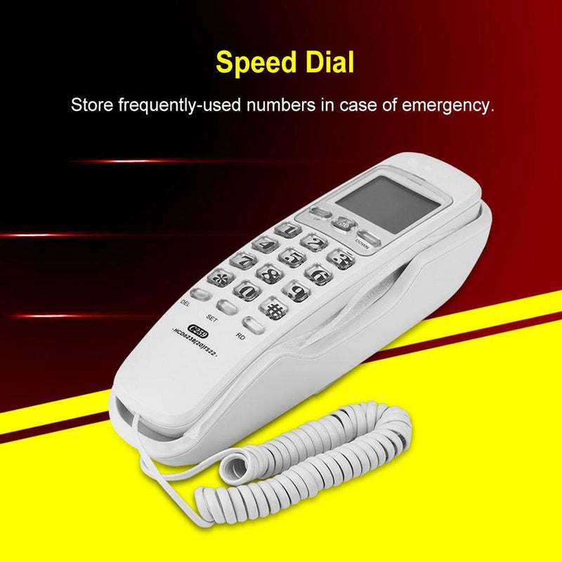 [Australia - AusPower] - Mini Speed Dial Telephone Corded Telephone Extension Landline Phone with Incoming Call Display for Home Office 