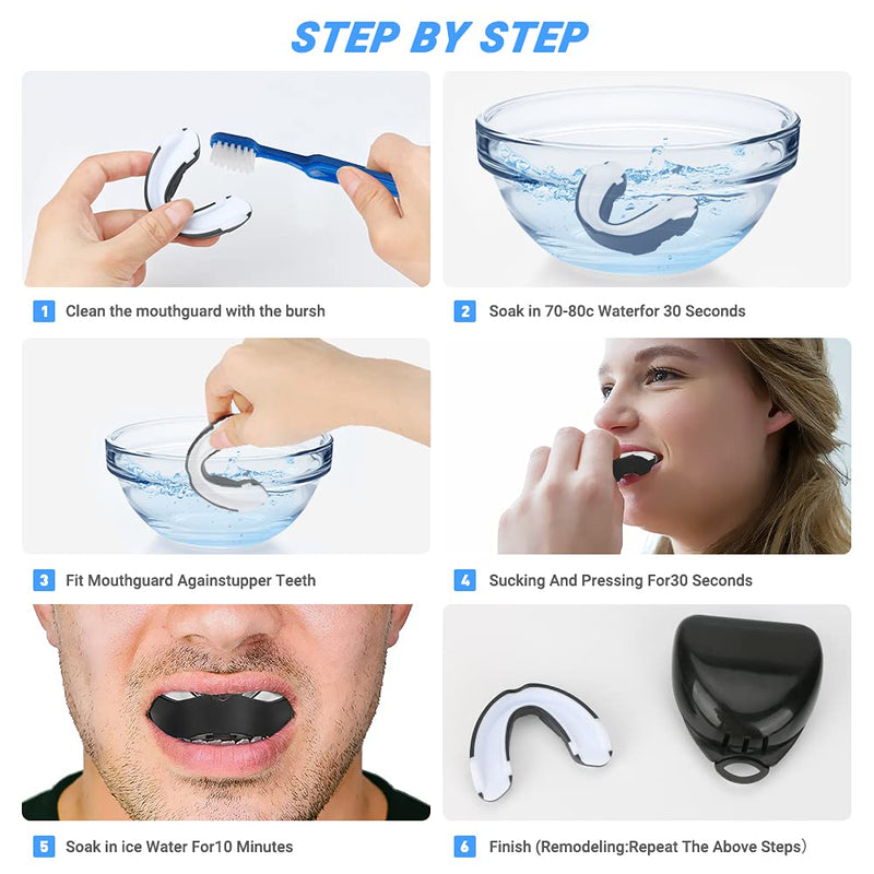 [Australia - AusPower] - Number-one 3 Pack Soft Mouth Guard, Professional Sports Mouthguard for Boxing, Jujitsu, MMA, Football, Basketball, Hockey, Karate, Rugby Teeth Armor to Protect Braces for Adult & Youth 