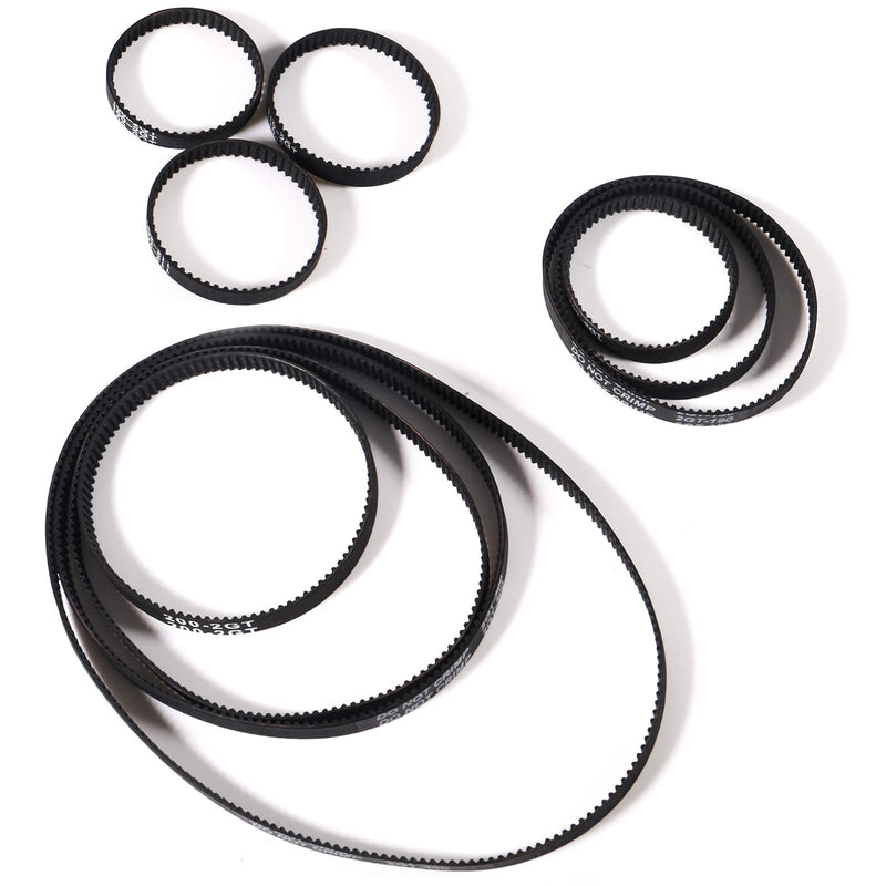 [Australia - AusPower] - Dorhea 10Pcs 2GT Timing Belt 6mm Width Closed Loop Rubber Belt 100mm 110mm 112mm 122mm 158mm 190mm 200mm 280mm 300mm 400mm Width 6mm Timing Bel for 3D Printer Motor Belt 10 