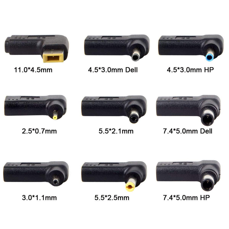 [Australia - AusPower] - CY USB 3.1 Type C USB-C to DC 5.0x1.0mm Adapter Emulator Trigger 90 Degree Angled Yellow Connector 