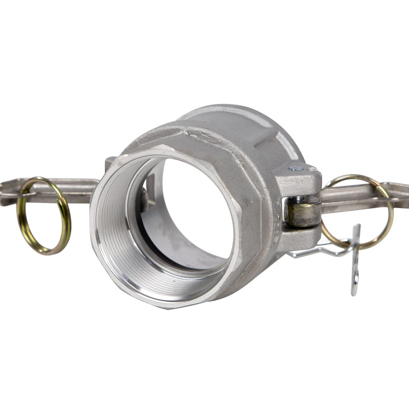 [Australia - AusPower] - Quafwia 2 pcs Aluminum Camlock (2" part D) Cam & Groove Hose Fittings, cam Lock Fittings Female Coupler x Female NPT Thread cam Lock Fittings camlock Coupling (2'') 2 Inch 