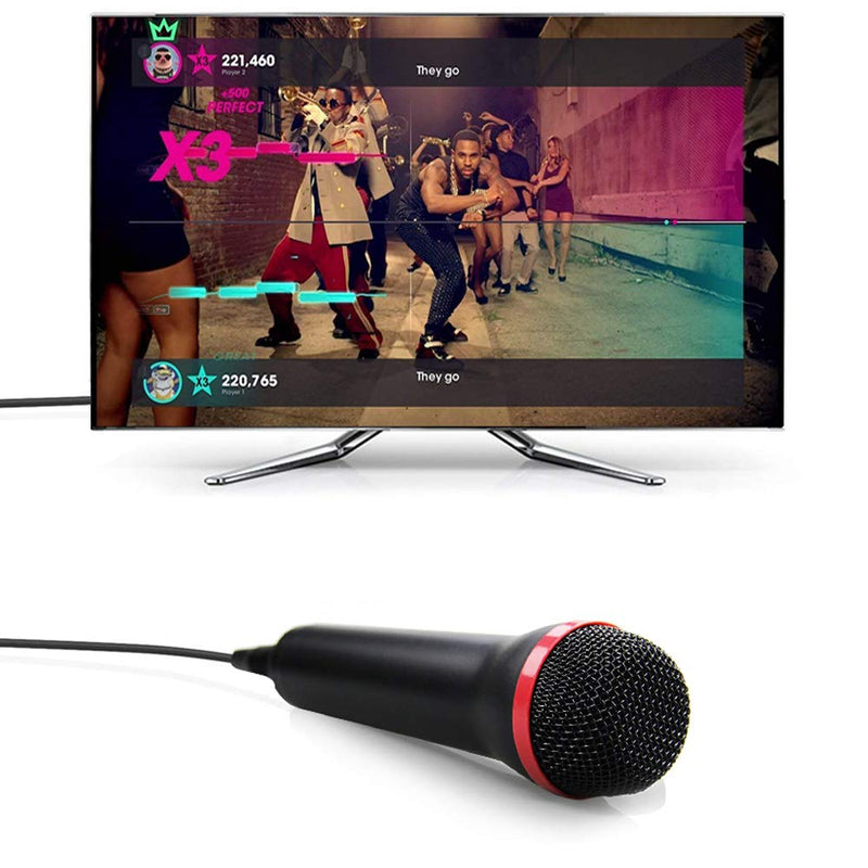 [Australia - AusPower] - TPFOON 4M 13FT Wired USB Microphone for Rock Band, Guitar Hero, Let's Sing - Compatible with Sony PS2, PS3, PS4, PS5, Nintendo Switch, Wii, Wii U, Microsoft Xbox 360, Xbox One and PC 