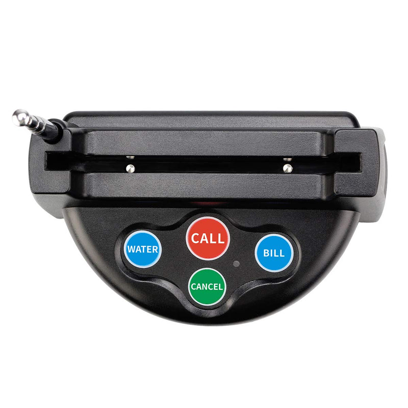 [Australia - AusPower] - Retekess TD006 Restaurant Pager System,Change Sticker Freely,4-Key Waterproof Call Buttons,Compatible with T114 and T128 Receiver for Cafe,Bar 