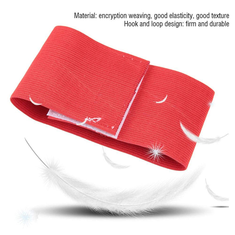 [Australia - AusPower] - VGEBY1 Team Sport Armband, Adjustable Soccer Armband Captain Armband Player Bands red 