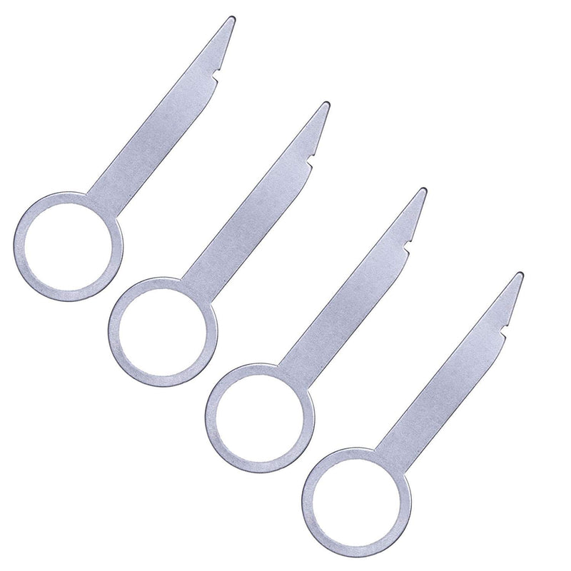 [Australia - AusPower] - Car Radio Removal Tool Key DIN Release Keys Set Compatible with Audi, VW Volkswagen, Mercedes Benz, BMW OEM Head Unit CD Media Player Pins | Universal Pin Stereo Hooks Tools 