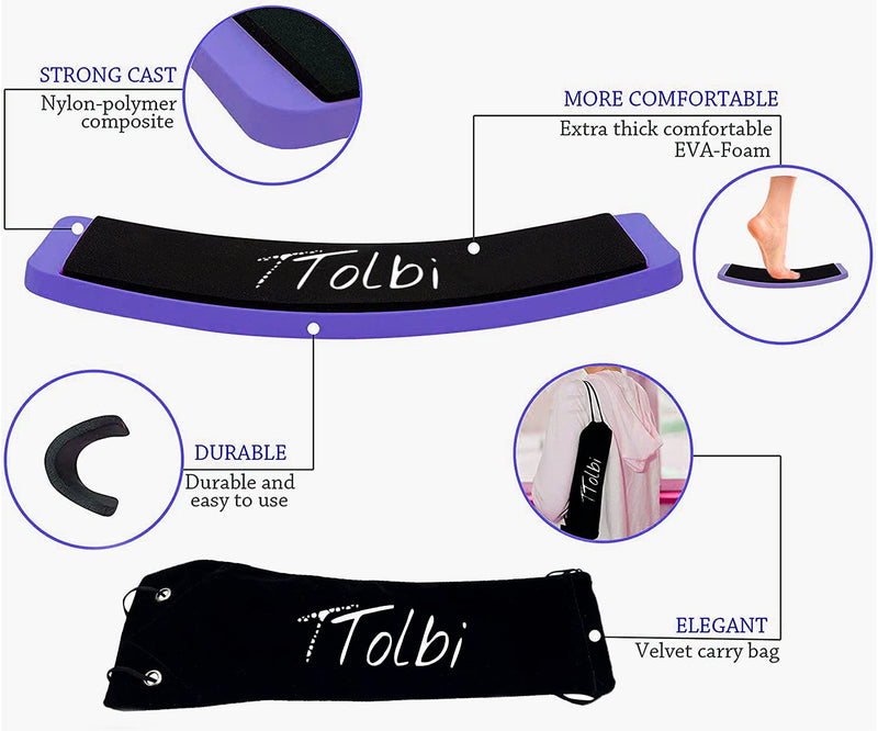 [Australia - AusPower] - TTolbi Turn Board for Dancers, Ballet and Figure Skating | Turning Board to Improve Balance | Dance Turning Board for Better Turns | Spin board for Dancers | Ballet Turn Board Blue 