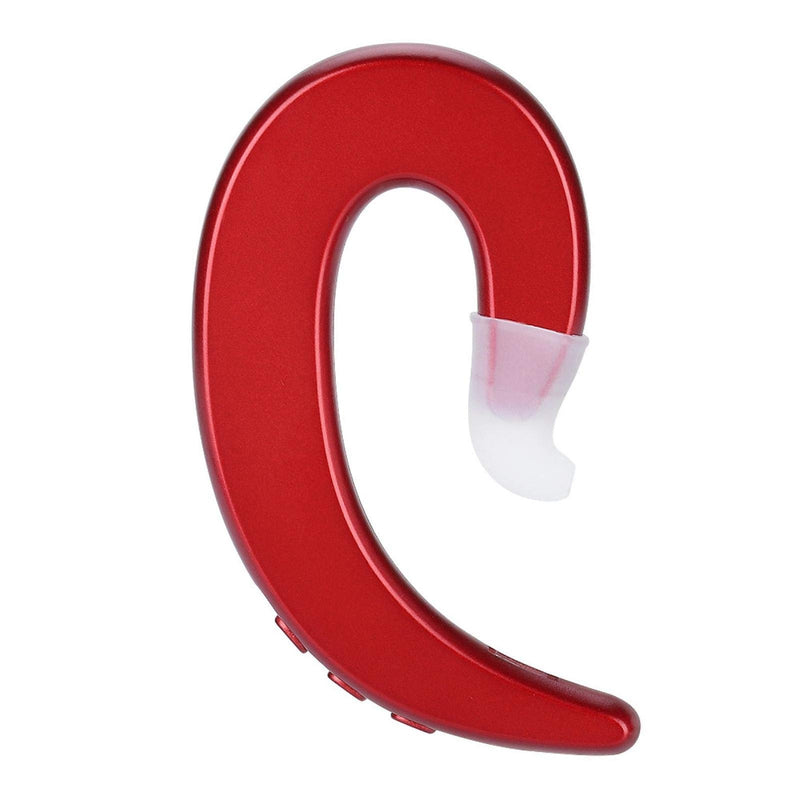 [Australia - AusPower] - Demeras Bluetooth Wireless Ear Hook Anti-Sweat Light Weight Painless Earphone Headset for Business Office Driving (red) Red 