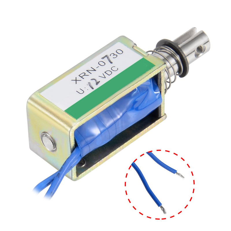 [Australia - AusPower] - uxcell DC 12V 10N 10mm Stroke Pull Type Open Frame Solenoid Electromagnet XRN-0730 