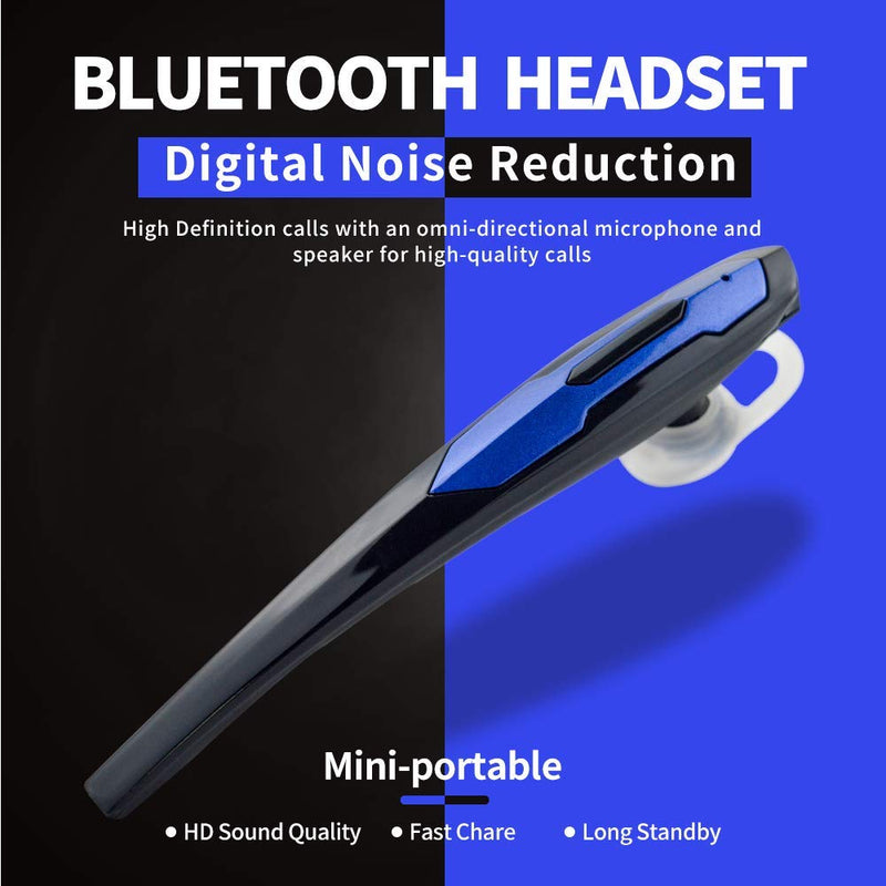 [Australia - AusPower] - CT03BB Bluetooth Headset,Hands-Free Bluetooth Earpiece Headphones for Cell Phones, Noise Cancelling Wireless Earpieces w/Mic for Business/Driving/Office, Compatible with iPhone/Samsung/Android 