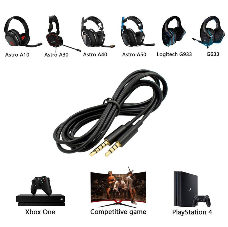 [Australia - AusPower] - Alitutumao Astro Headset Cord Astro A10 Cord A40 Cable Replacement Compatible with Astro A10 A40 Gaming Headset to Smartphone MixAmp and PC Gaming Controller 