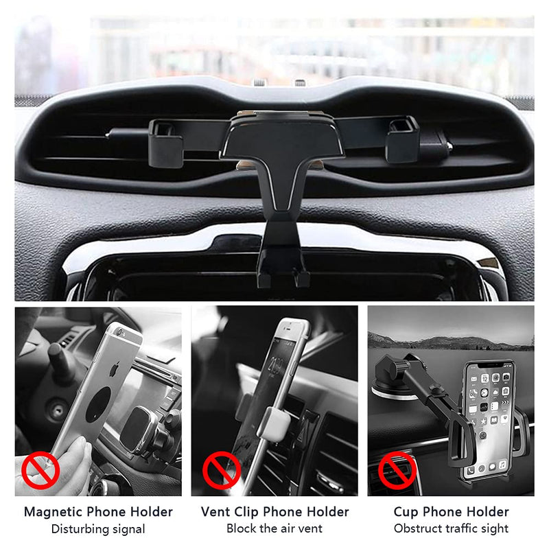 [Australia - AusPower] - 1797 Phone Holder Mount for Jeep Renegade Accessories Car Cell Phone Cradle Air Vent Gravity Navigation Upgraded 