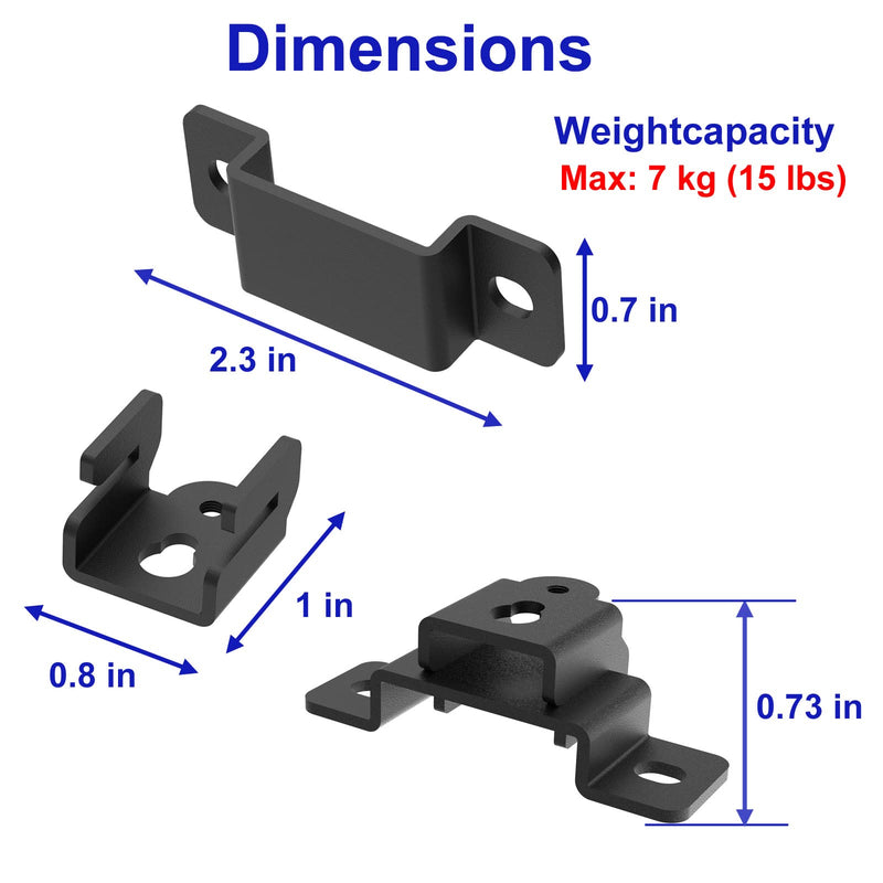 [Australia - AusPower] - Universal Speaker Wall Mount for Sony, Vizio, Samsung, Roku, and More Sound Speakers, Speaker Brackets for Rear Satellite Speakers or Sound Bar, Mounted Under TV on Wall 