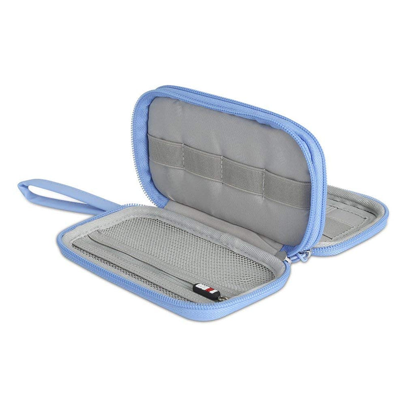 [Australia - AusPower] - BUBM External Hard Drive Portable Carrying Case,EVA Waterproof Travel Bag Compatible with 2.5 inch Western Digital|Toshiba|Seagate|LaCie|HGST Hard Drive with 6 SD Card Slots ,5.9 3.9 2.0 inch,Blue Blue 