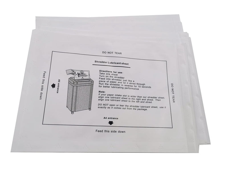 [Australia - AusPower] - NEFTF Paper Shredder Lubricant Sheets,Paper Sharpening & Lubricating Shredder Sheets self Lubricating (30 Pack) 30 Pack 