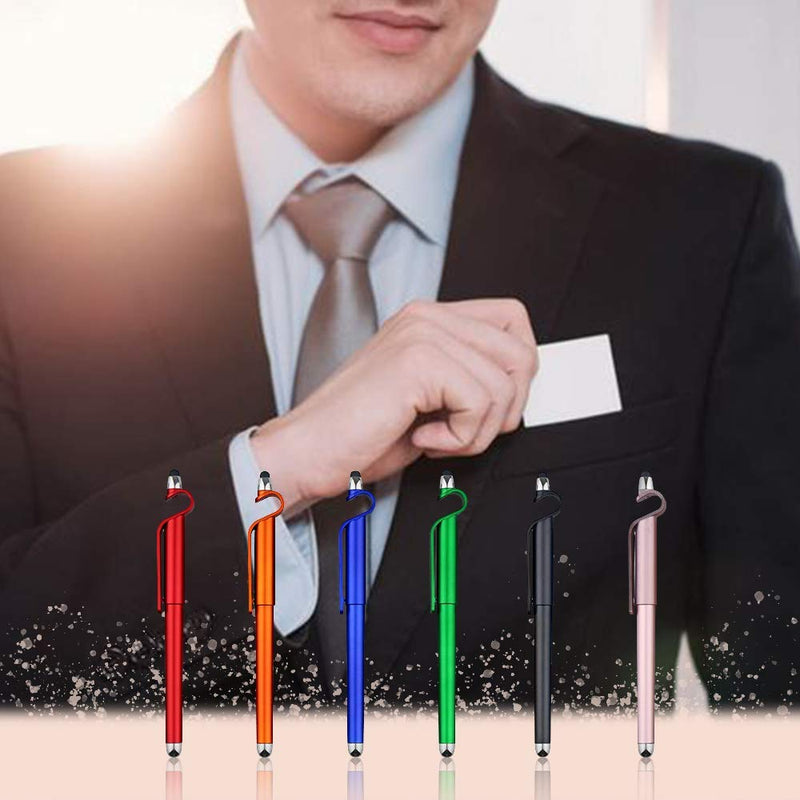 [Australia - AusPower] - Stylus Pen, SITAKE 12 Pcs Multifunctional 3 in 1 Phone Holder + Capacitive Stylus + Ballpoint Pens, Mobile Phone Stand Stylus Pens for All Touch Screen Device, Phones, Tablet and Computer (Style 2) Style 2 