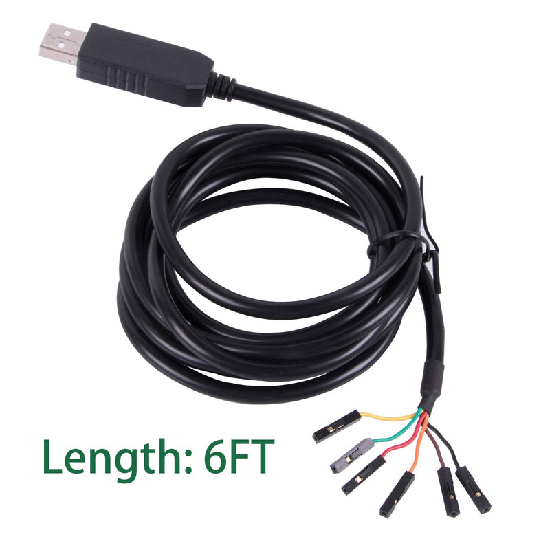 [Australia - AusPower] - USB to TTL UART Serial 5V 3.3V Adapter Converter Cable 4 Pin 0.1 inch Pitch Female Socket TTL-232r-RPI Debug Cable with FTDI Chip for Windows 10 8 7 XP Vista Android Mac OS … (Logic 3.3v Level) Logic 3.3v Level 