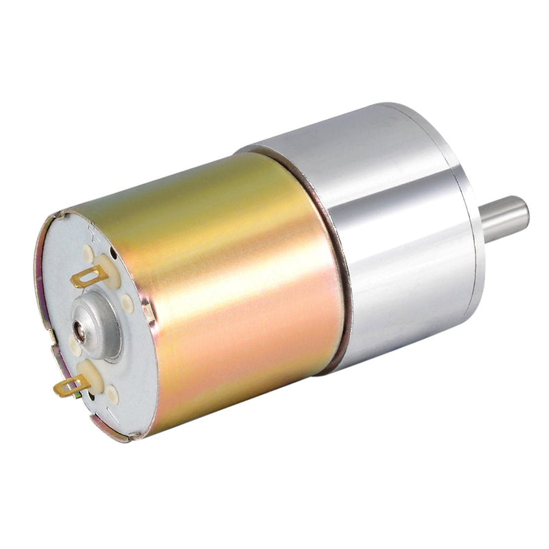 [Australia - AusPower] - uxcell 24V DC 400 RPM Gear Motor High Torque Electric Reduction Gearbox Eccentric Output Shaft 