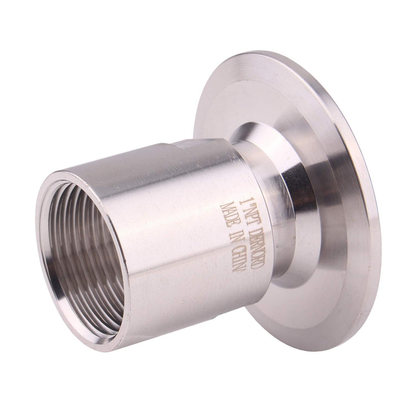 [Australia - AusPower] - DERNORD 2'' Tri clamp Adapter to 1 inch FNPT Thread Ferrule Sanitary Pipe Fitting 1''FNPT（2'' Tri clamp Type） 