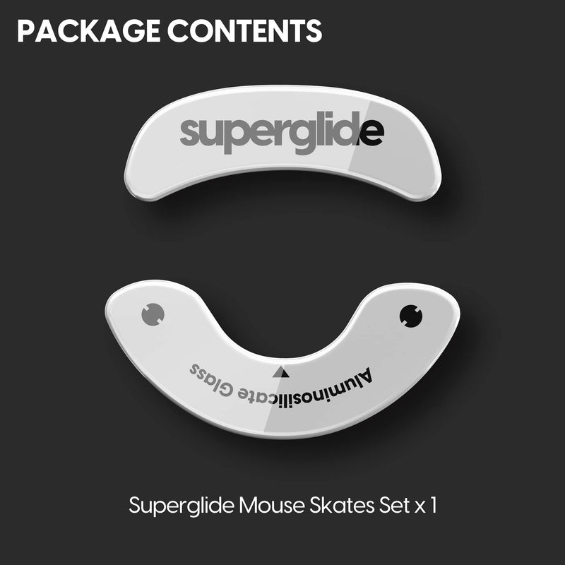 [Australia - AusPower] - Superglide - Fastest and Smoothest Mouse Feet / Skates Made with Ultra Strong Flawless Glass Super Fast Smooth and Durable Sole for Endgame Gears XM1 RGB / XM1r [White] 