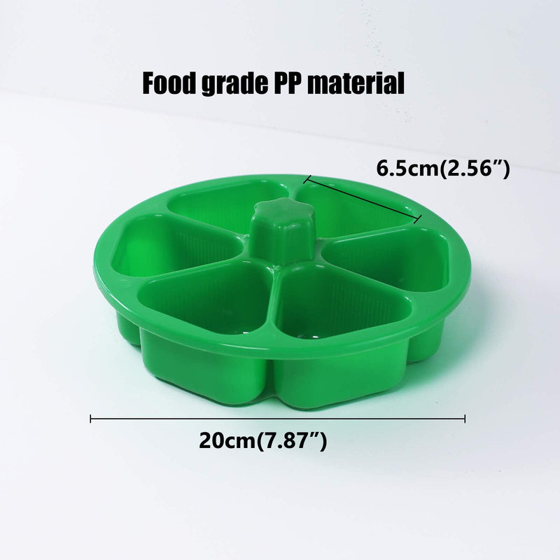 [Australia - AusPower] - Sunormi 6 Cavity Triangle Sushi Mold Onigiri Rice Ball Press Maker Non-stick Sushi Maker Tools For Seaweed Cilantro Rice Balls 