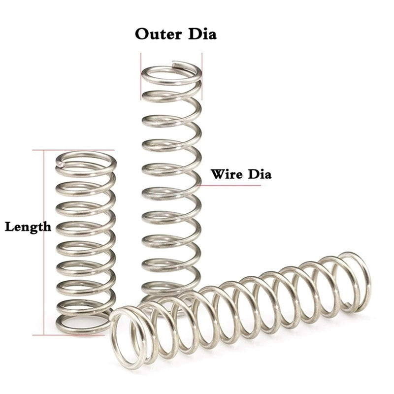 [Australia - AusPower] - CREEYA Compression Springs Assortment Kit, 15 Different Sizes 225pcs Mini Stainless Steel Springs for Repairs, 0.39" to 1.18" Length, 0.16" to 0.23" OD, 10mm - 30mm Length, 4-6mm OD A KIT 
