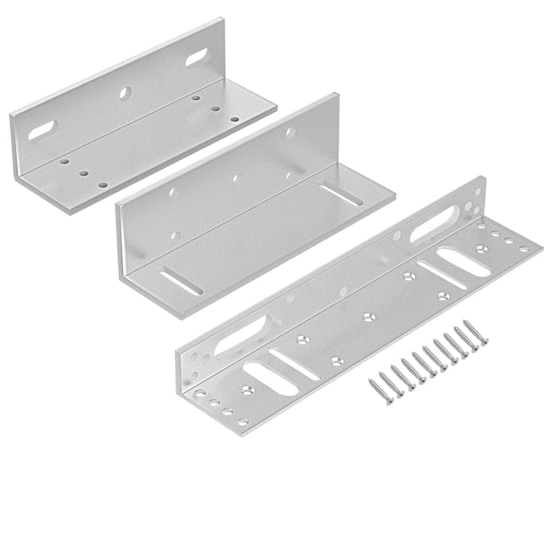 [Australia - AusPower] - Z and L Aluminum Alloy Bracket for Single Door 280KG/600lbs Holding Force Electric Magnetic Lock, Electromagnetic Lock Matching Bracket for Inward Door (Single Door 280KG/600lb Z & L Bracket) Single Door 600lb Z & L Bracket 