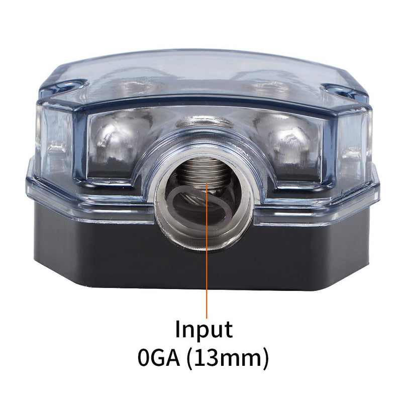 [Australia - AusPower] - uxcell 2 Way Power Distribution Block 0 Gauge in 0 Gauge Out Power Ground Distributor for Splitter 2pcs 