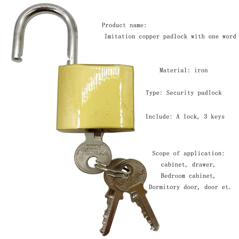 [Australia - AusPower] - Arlai 5" Stainless Steel Latch Lock Padlock hasp Set, with Screws and Padlock, Your Own Fence Locks gate Lock, for shed Locks with Keys Lock hasp Set 