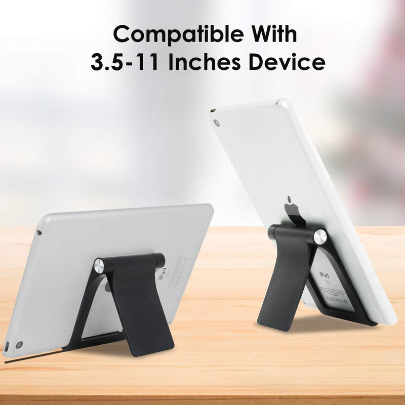 [Australia - AusPower] - Cell Phone Stand Holder - Uniwit Multi-Angle Adjustable Phone Desk Stand Tablet Holder for iPhone 13 12 11 Pro Max XS XR 8 Plus 6 7 Samsung Galaxy S10 S9 S8 S7 Edge S6 Android Smartphone Black 