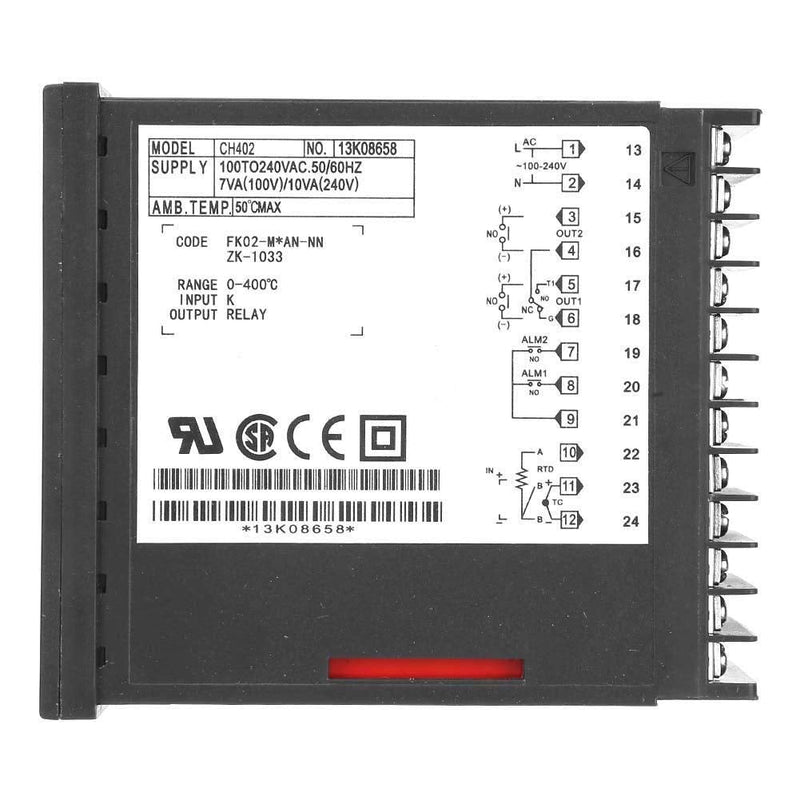 [Australia - AusPower] - Beennex CH402 FK02-MAN-NN Digital Temperature Controller Intelligent Digital Switch PID Temperature Regulator Improved Sensor 