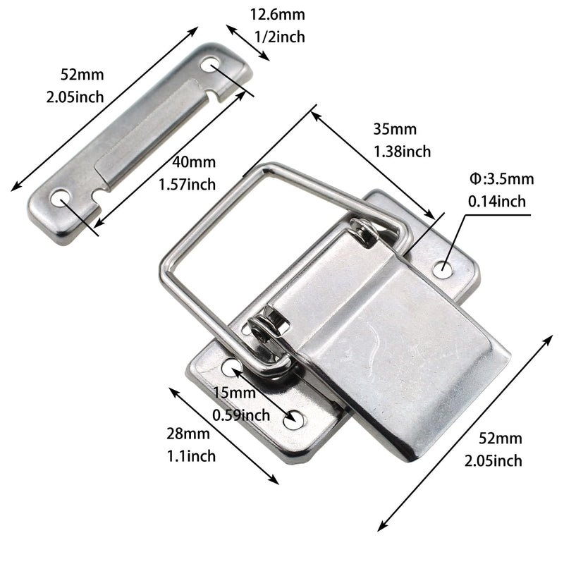 LUORNG 2PCS Suitcase Box Cabinet Tool Cabinet Box Latch Lock Spring ...