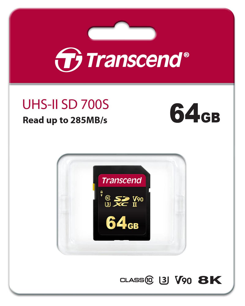 [Australia - AusPower] - Transcend 64GB SDHC 700S Memory Card UHS-IITS64GSDC700S 