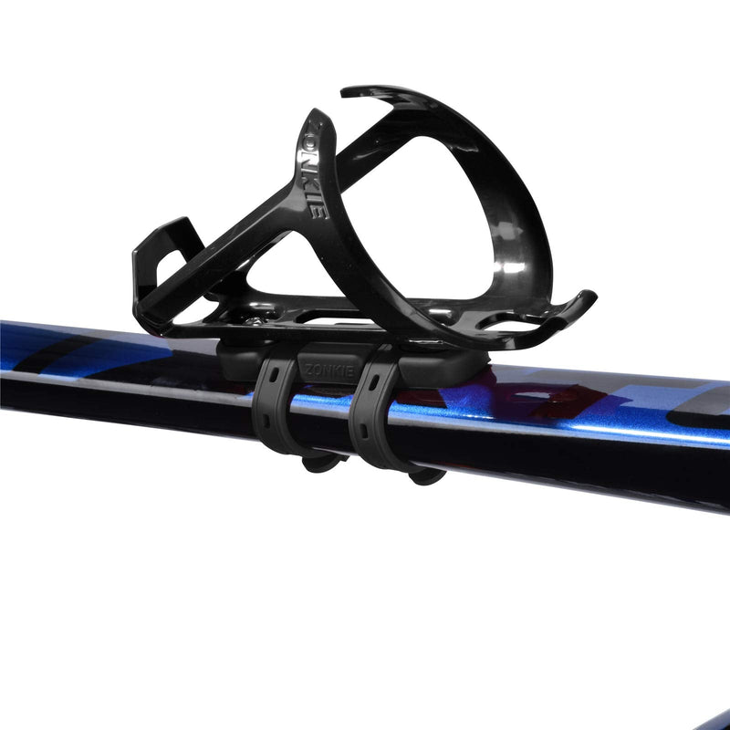[Australia - AusPower] - ZONKIE Bicycle Bottle Cages, Plastic Bike Bottle Holder with Cage Mounting Base Black 