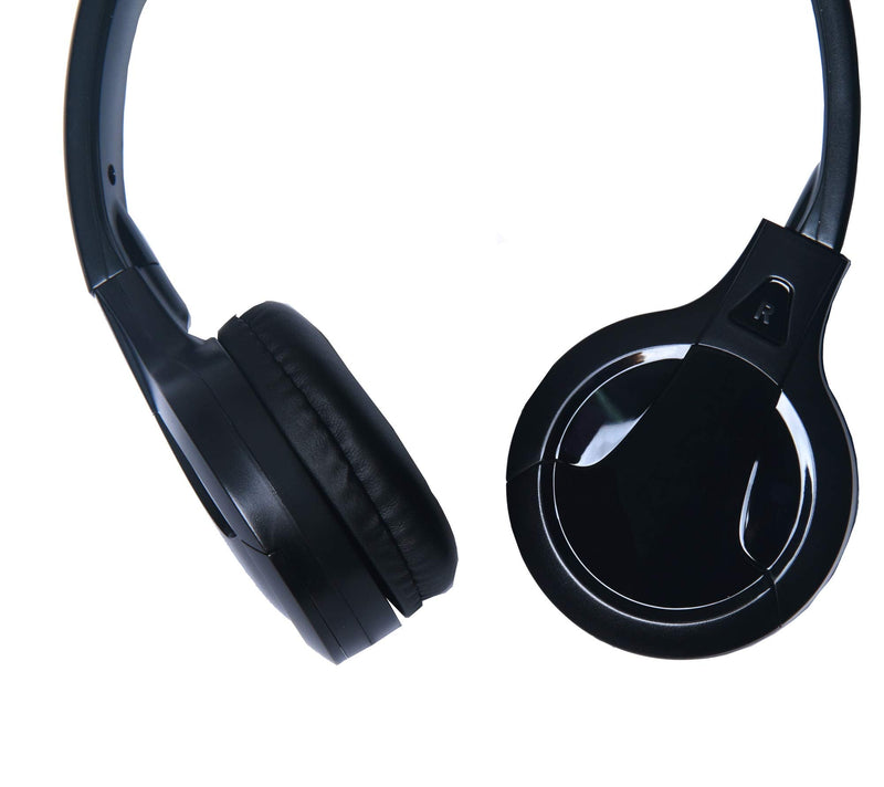 [Australia - AusPower] - TOPXCEGUU A10 IR Wireless Headphones for Car DVD Player Headrest Video,On-Ear Infrared Headphones Headset Universal (Black) Black 