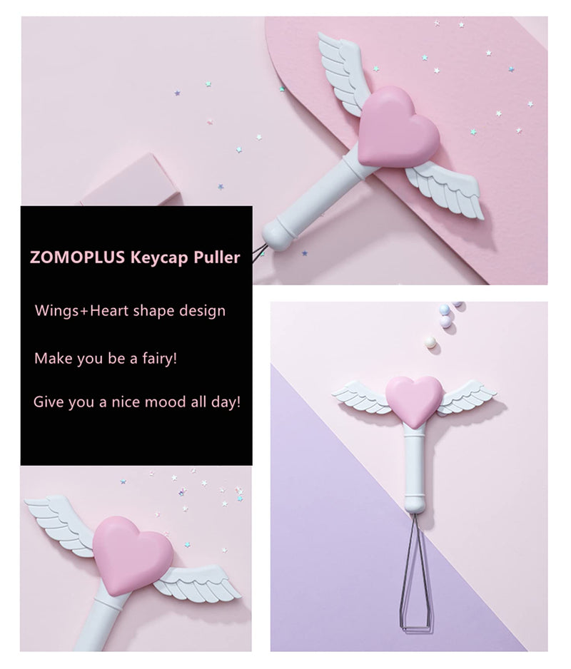 [Australia - AusPower] - FKZ ZOMOPLUS Keycap Puller,Custom Keycap Puller,Cute Fairy Wand Custom Keycap Puller,Mechanical Keyboard Keycap Removal Tool (Fairy Wand) 